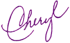 Cheryl's signature